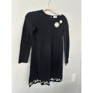 Girls Black Hannah Anderson Long Sleeve dress size 140 US 10